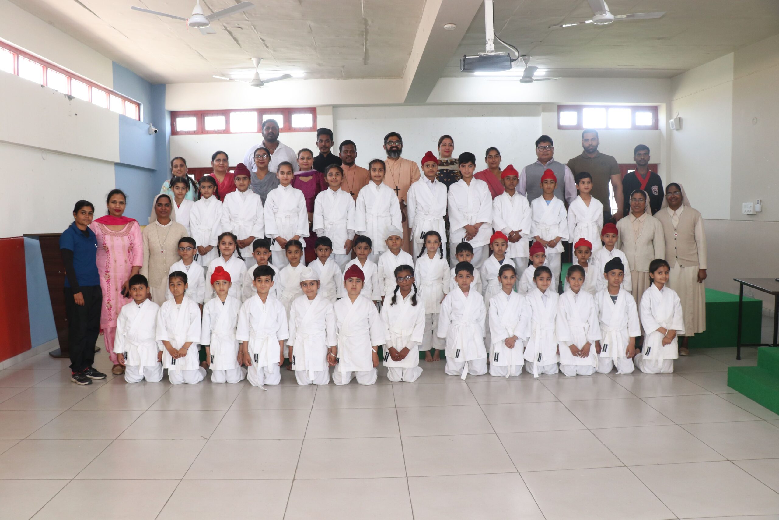 Karate aims to build character, improve human behavior, and cultivate modesty